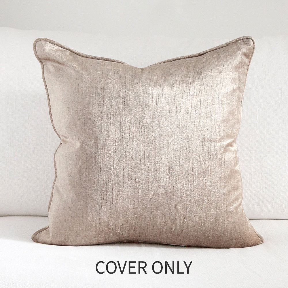 Square oyster velvet cushion cover