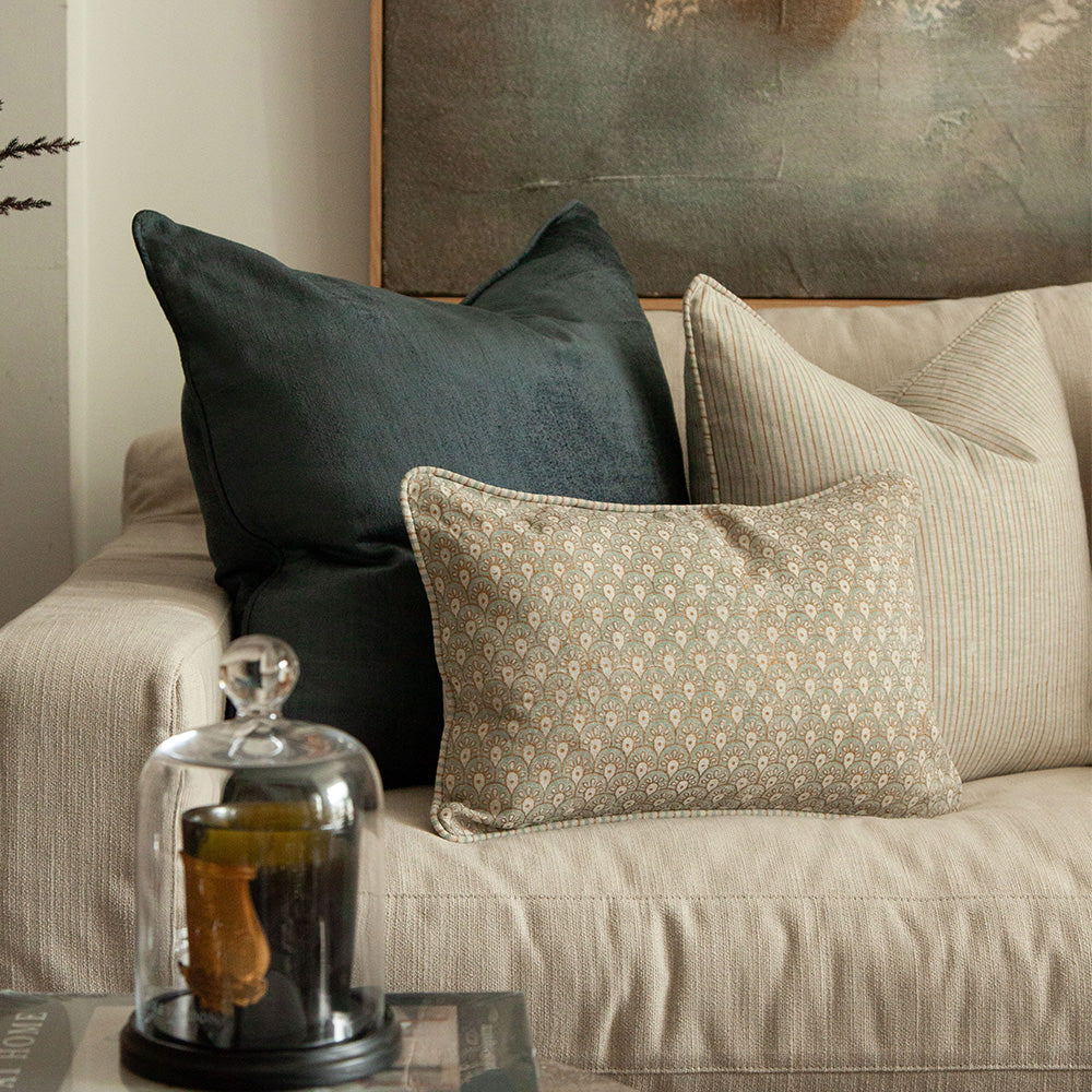 Lake & Antique Blue Cushion Combination