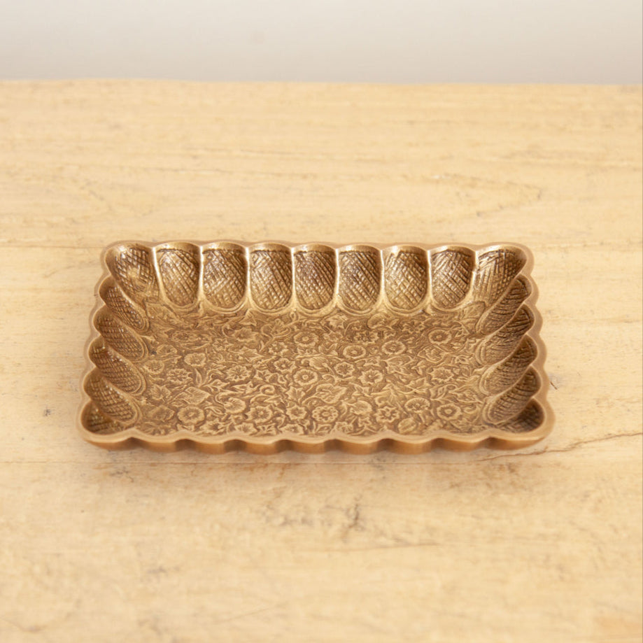 Damask Brass Tray