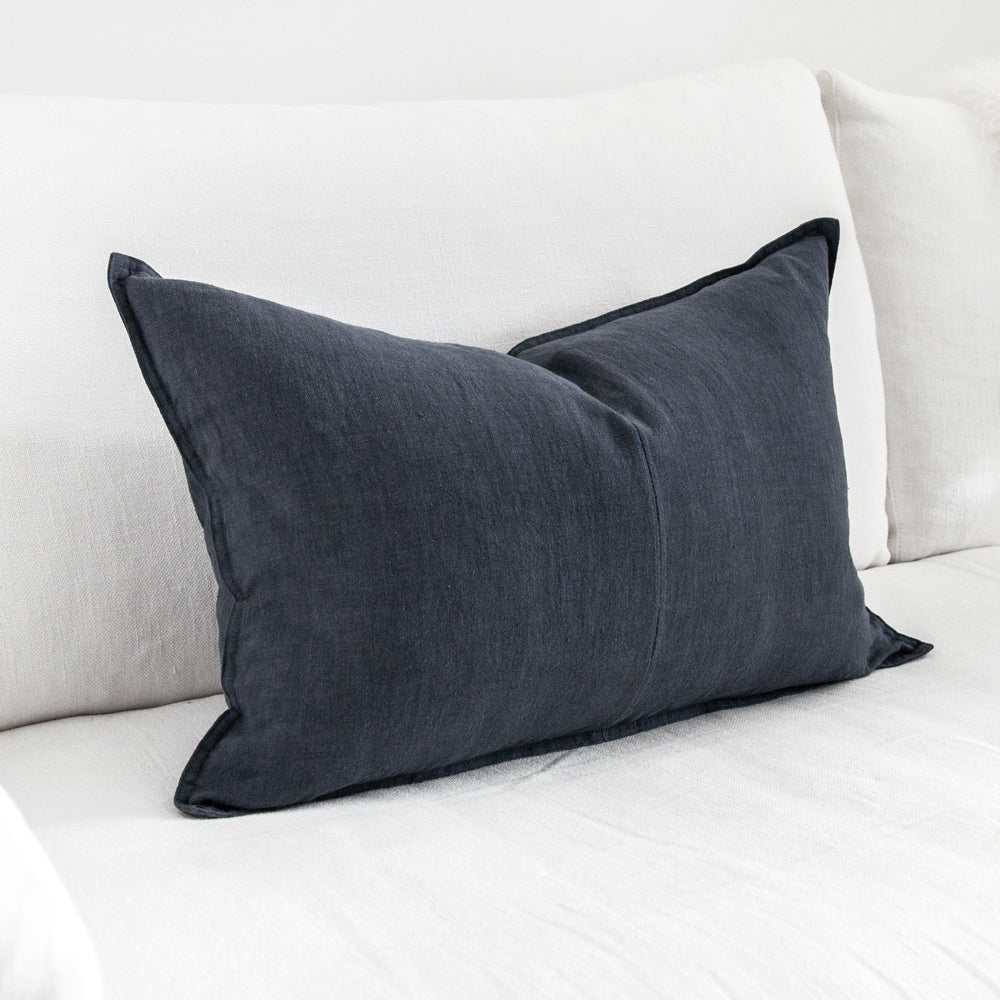 Everyday Linen Cushion Denim 40x60cm