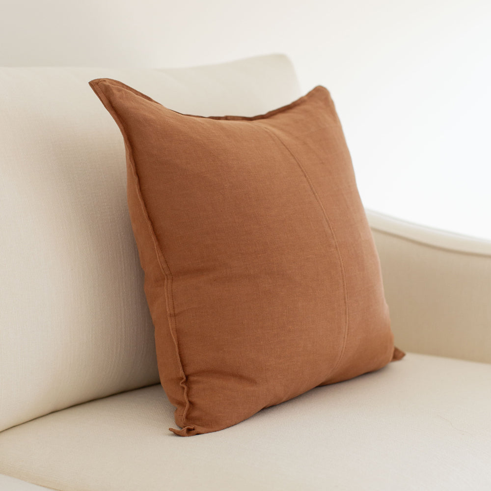 Everyday Linen Cushion Amber 50x50cm