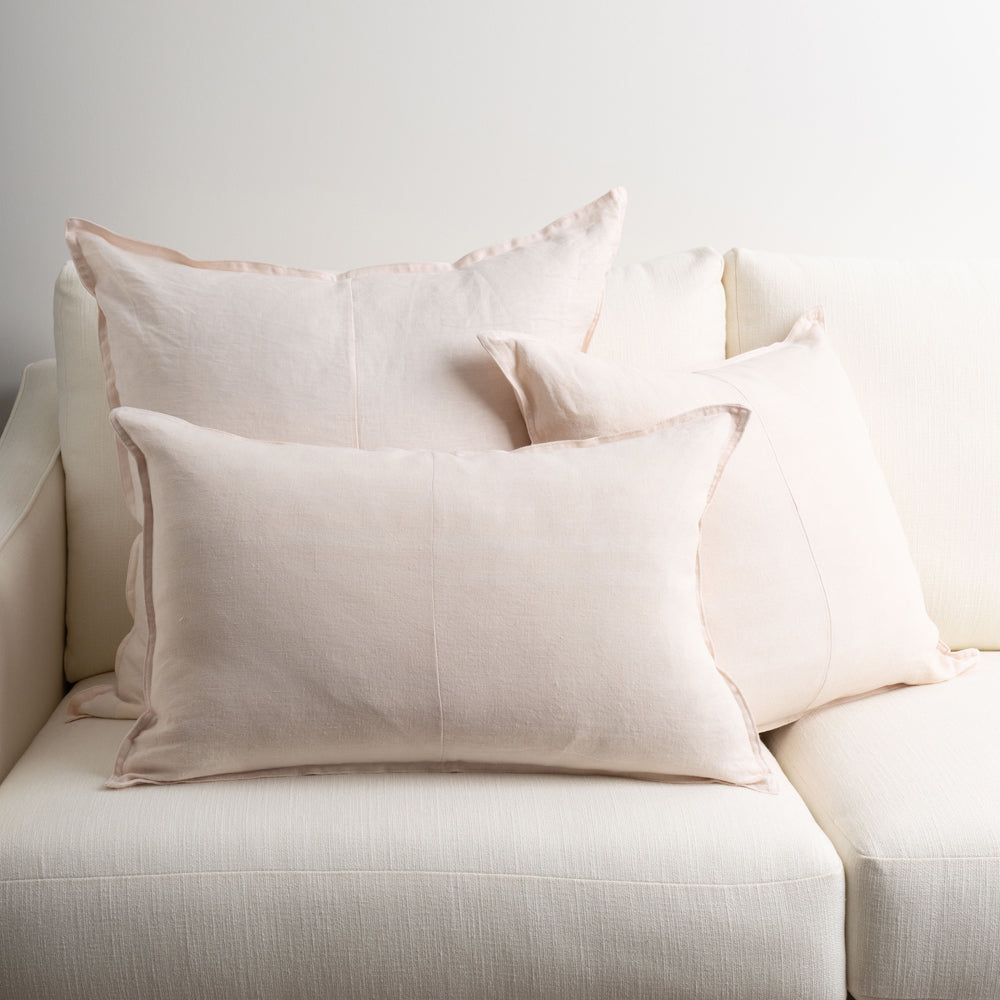 Everyday Linen Cushion Blush 50x50cm