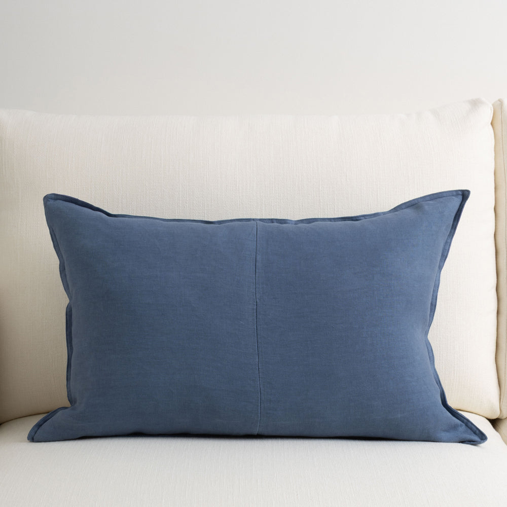 Everyday Linen Cushion French Blue 40x60cm