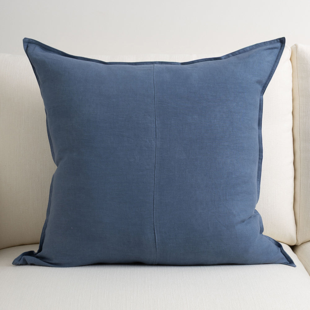 Everyday Linen Cushion French Blue 60x60cm
