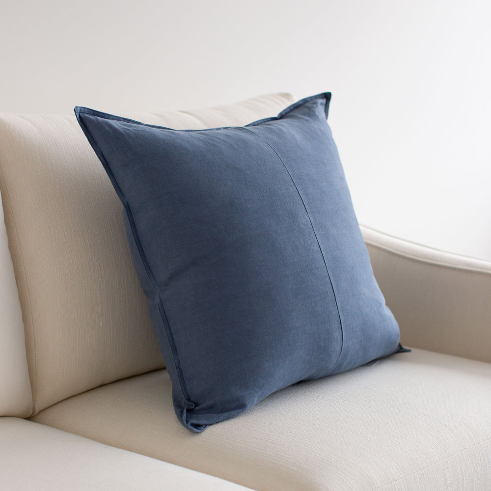 Everyday Linen Cushion French Blue 60x60cm