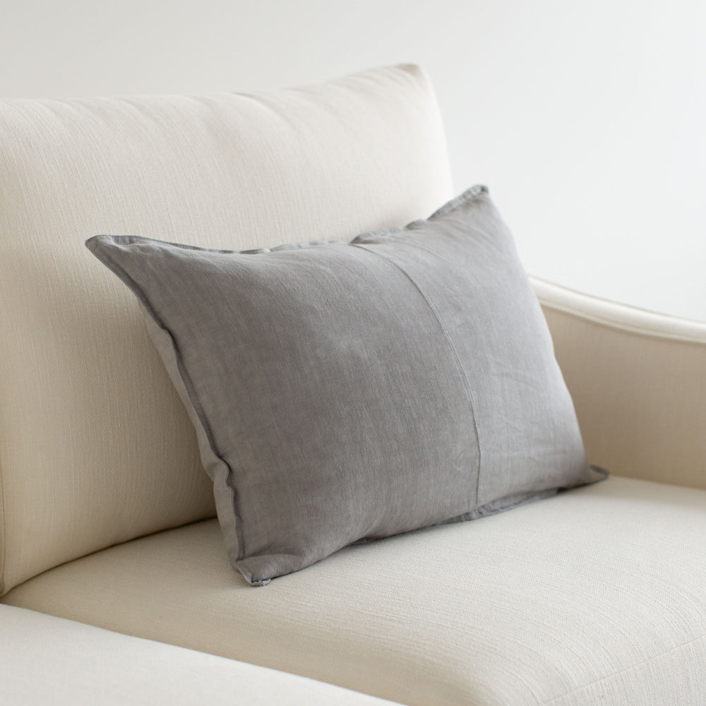 Everyday Linen Cushion Gull Grey 40x60cm