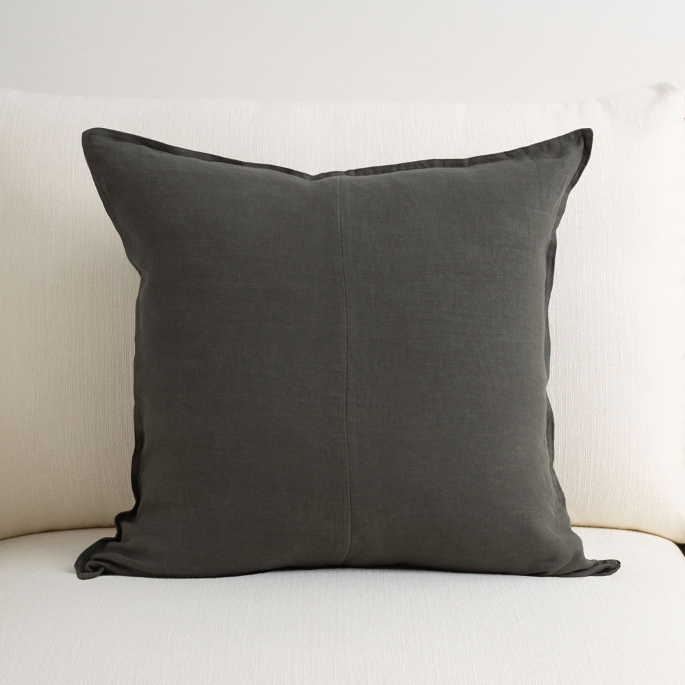 Everyday Linen Cushion Olive 50x50cm