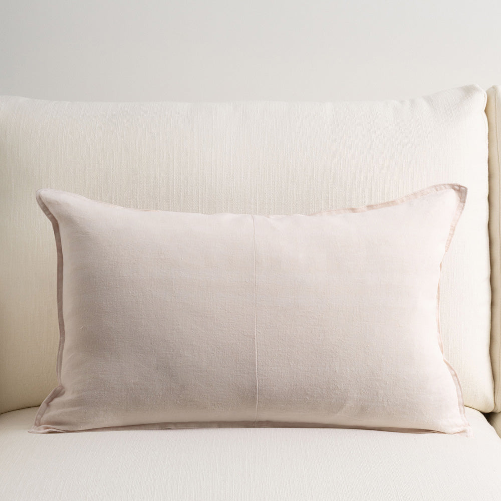 Everyday Linen Cushion Blush 40x60cm