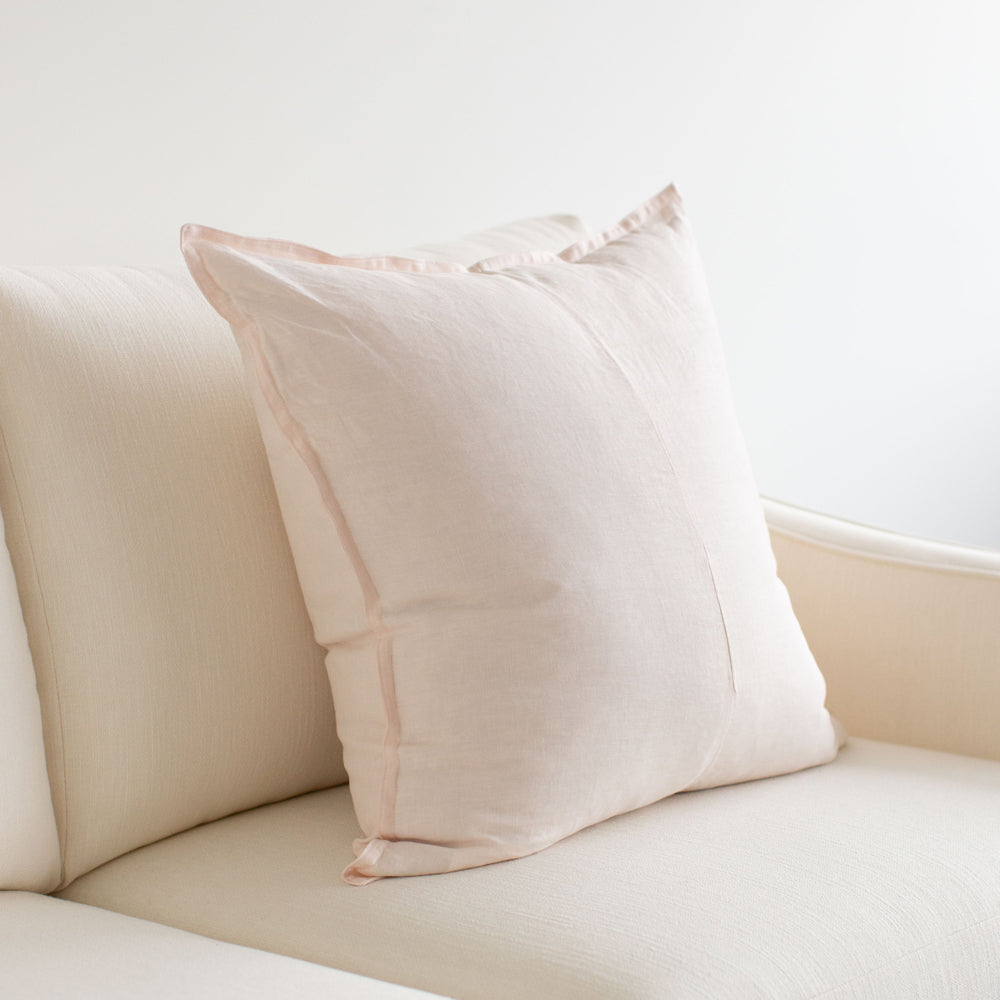 Everyday Linen Cushion Blush 60x60cm