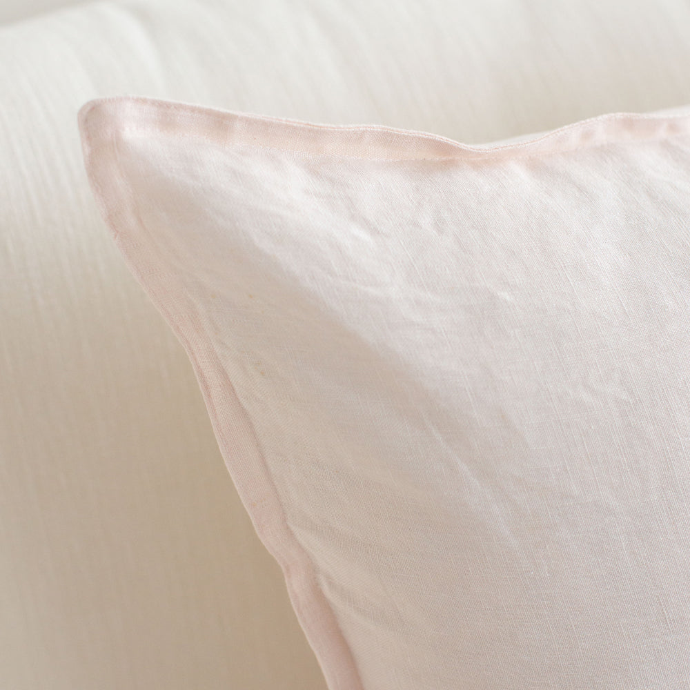 Everyday Linen Cushion Blush 40x60cm