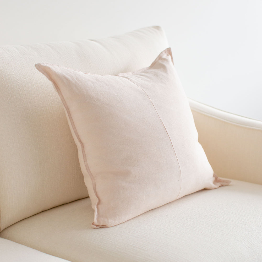 Everyday Linen Cushion Blush 50x50cm