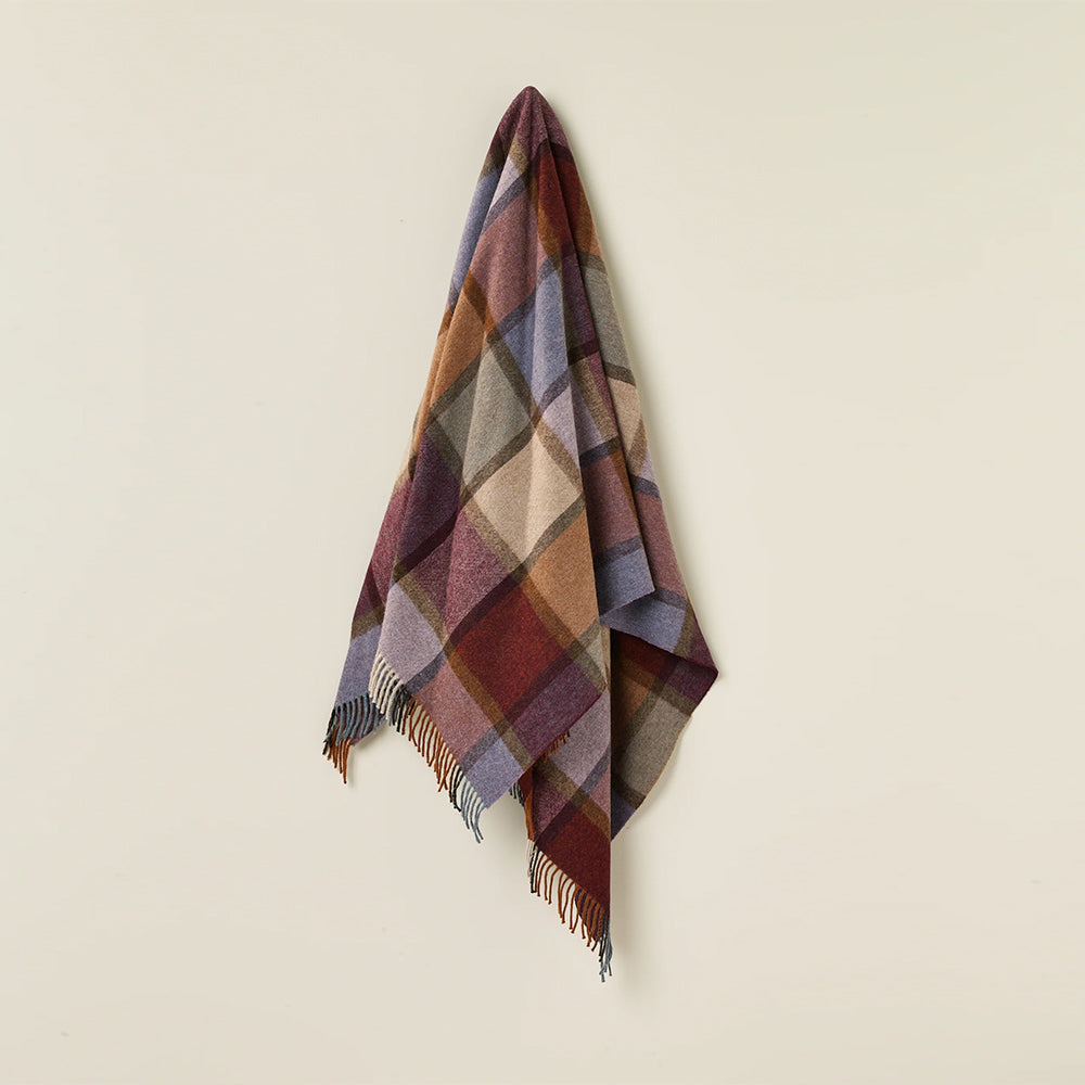 Windowpane Damson Merino Throw