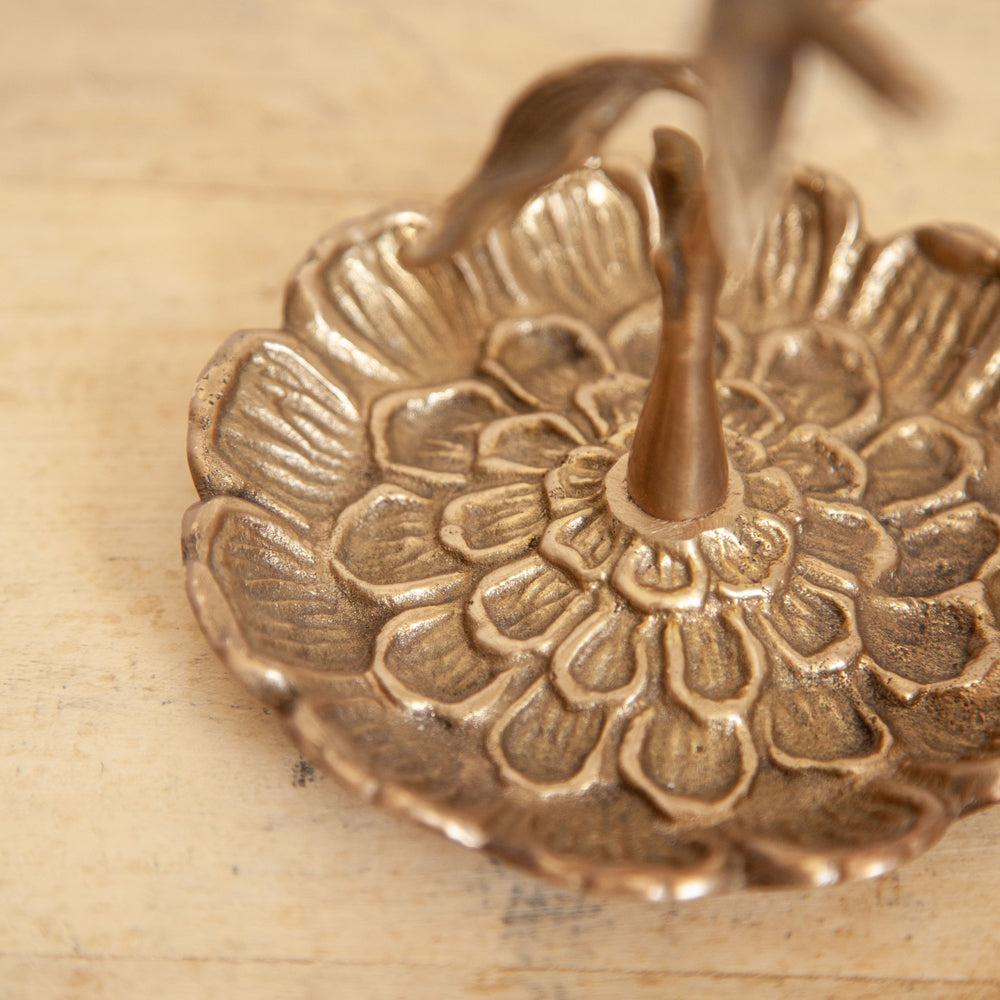 Fleur Brass Jewellery Stand