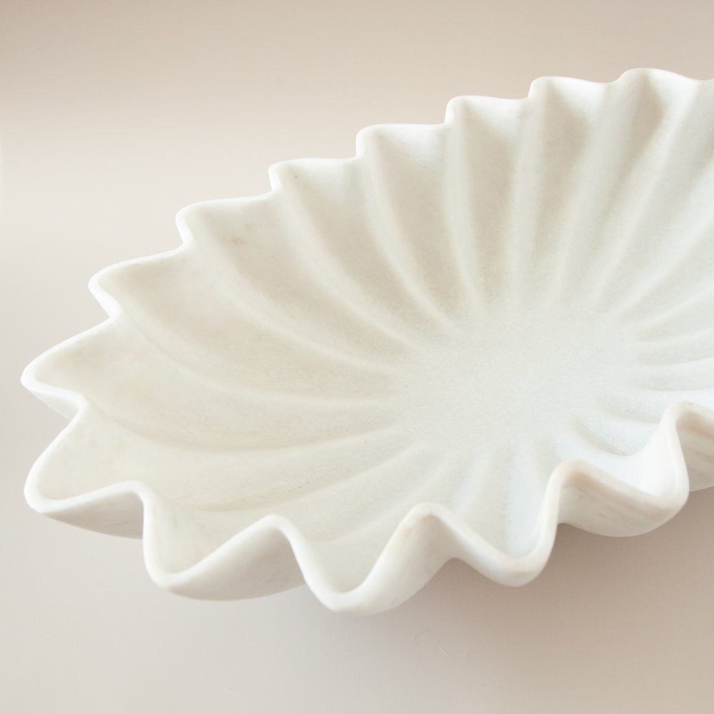 Fluted Marble Bowl