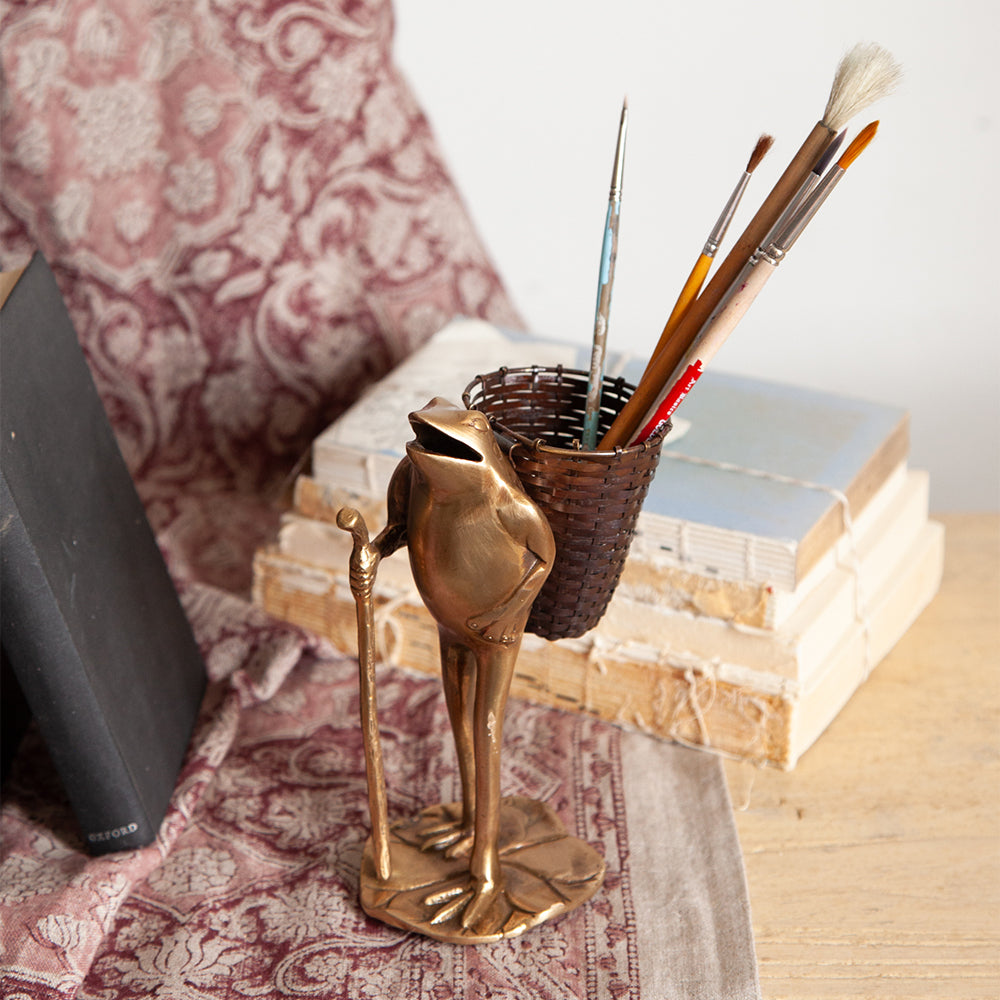 Freddy Brass Pen Holder