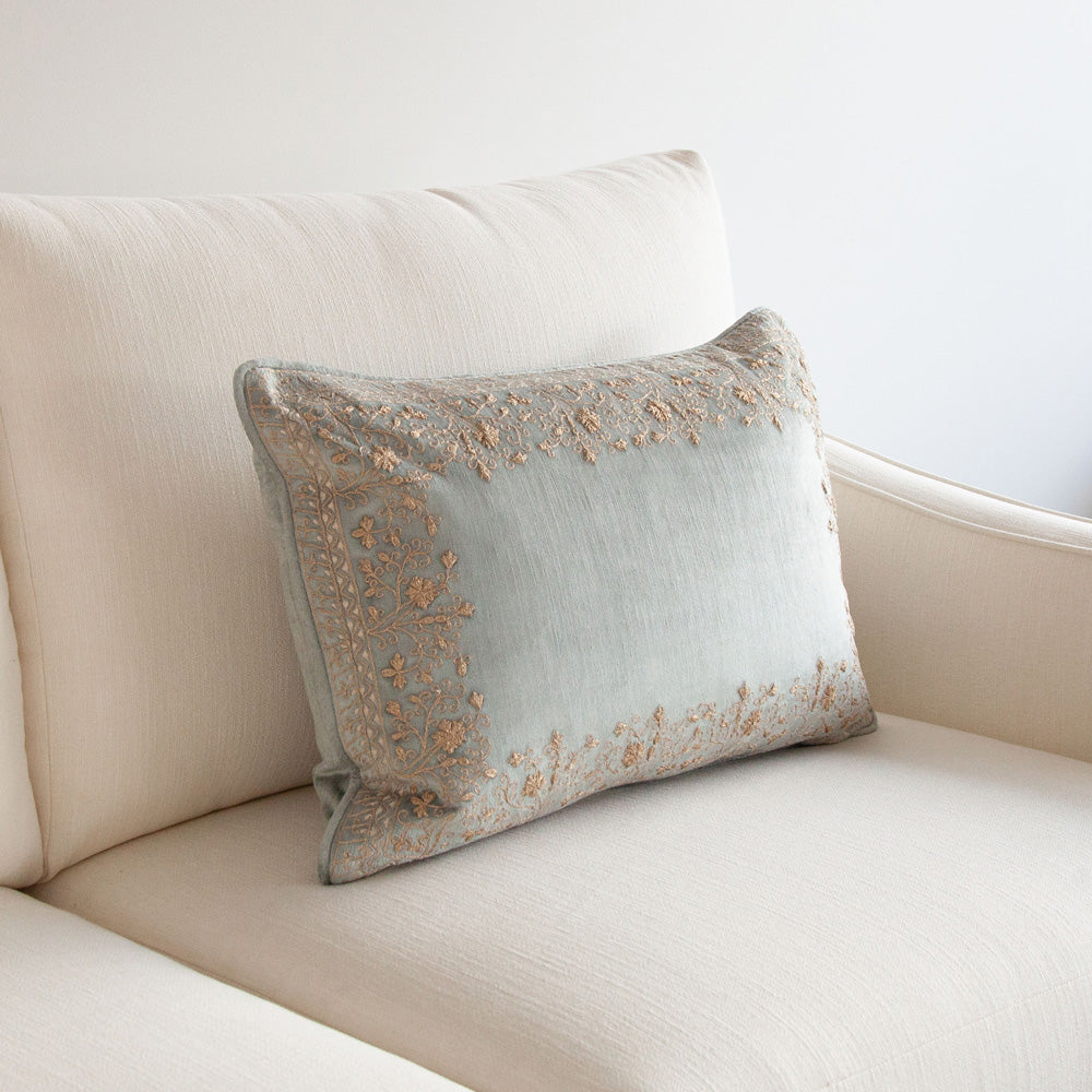 Glacier Embroidered Cushion 40x60cm