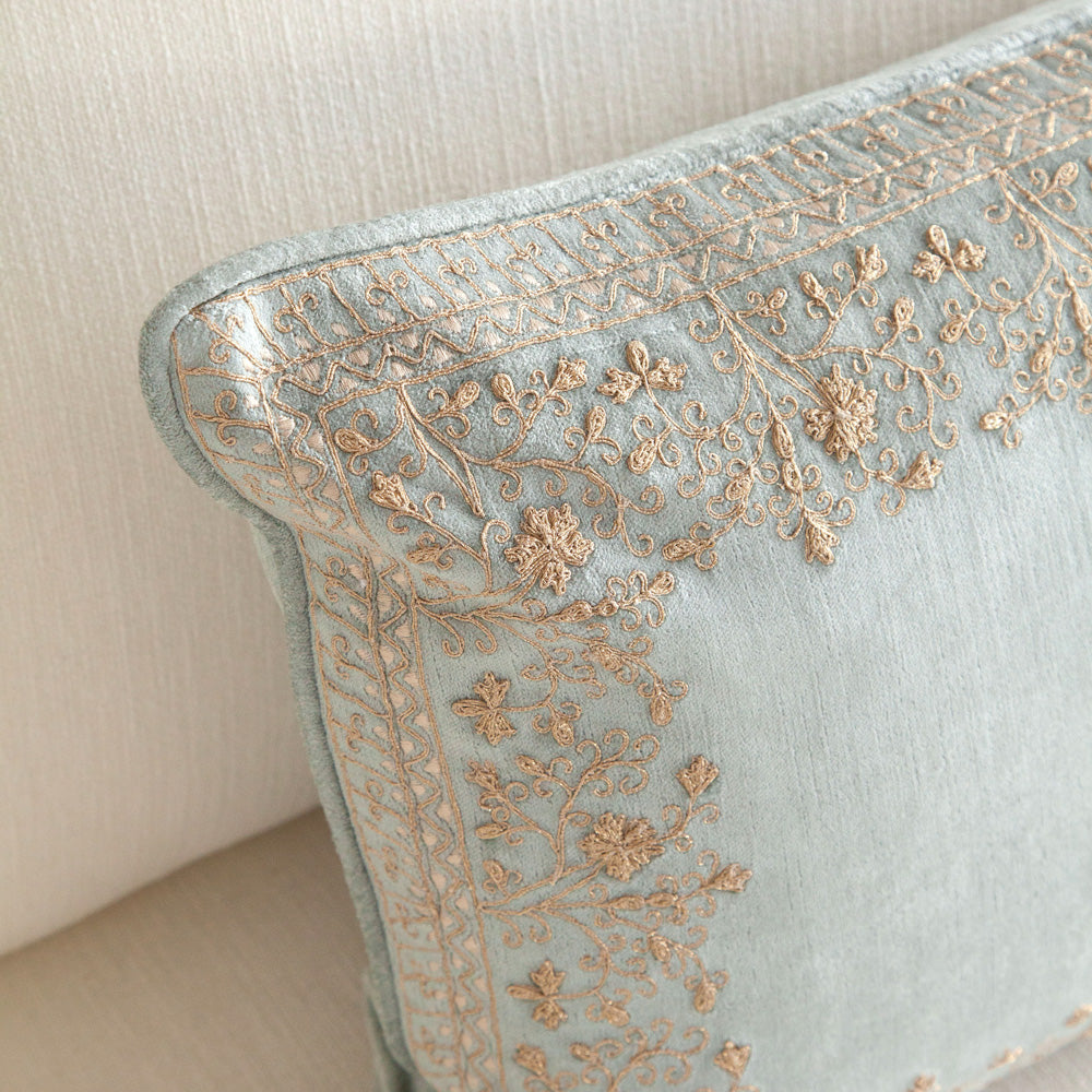 Glacier Embroidered Cushion 40x60cm