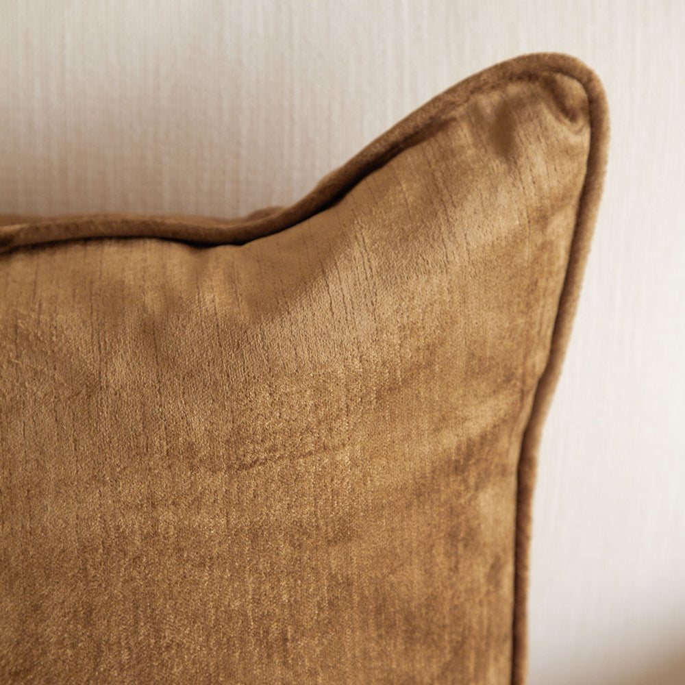 Crushed Velvet Cushion Gold 40x60cm