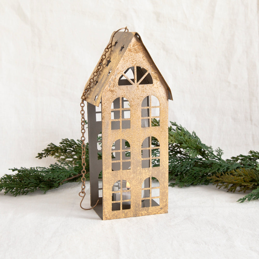 Gold Terrace Tealight Holder