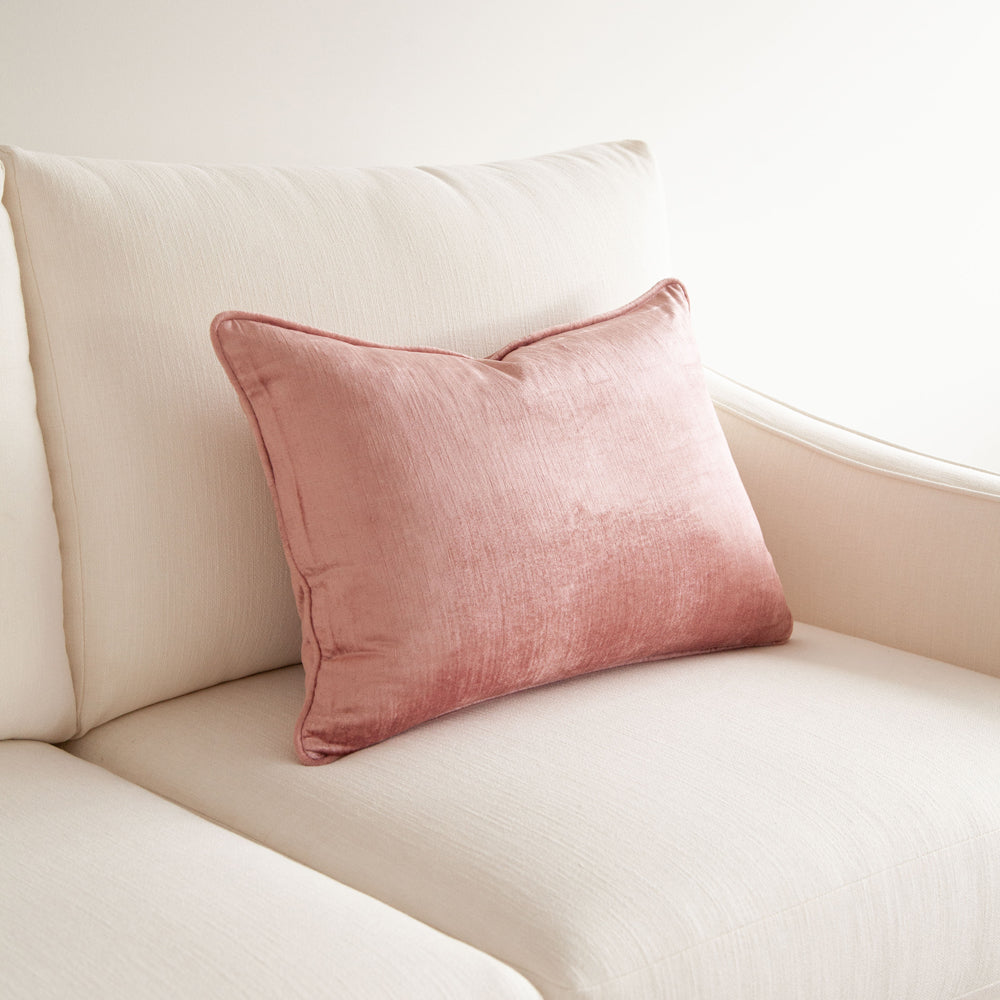 Crushed Velvet Cushion Guava 40x60cm