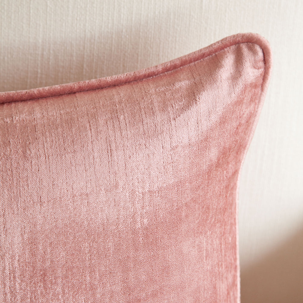 Crushed Velvet Cushion Guava 50x50cm