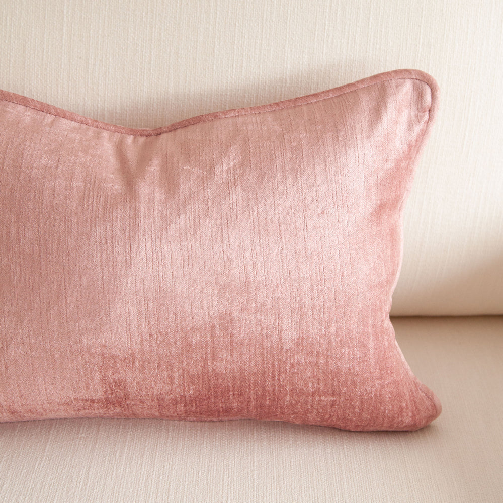 Crushed Velvet Cushion Guava 30x45cm