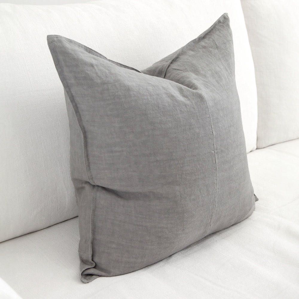 Everyday Linen Cushion Gull Grey 50x50cm