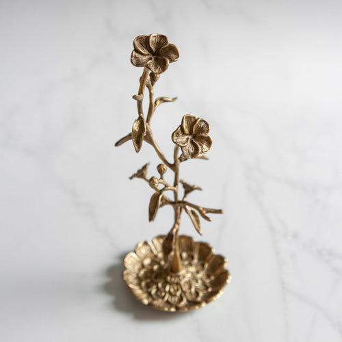 Fleur Brass Jewellery Stand