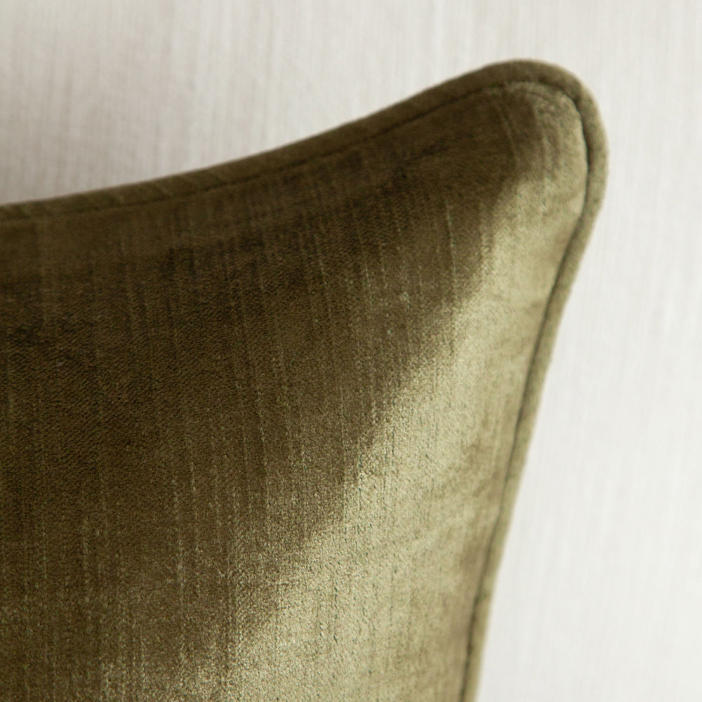 Crushed Velvet Cushion Kingston Green 40x60cm