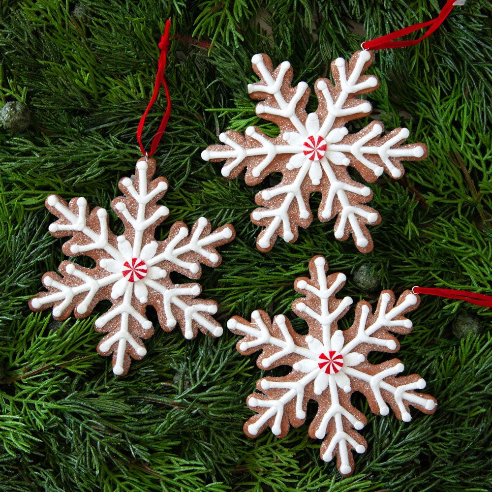 Faux gingerbread Christmas decoration