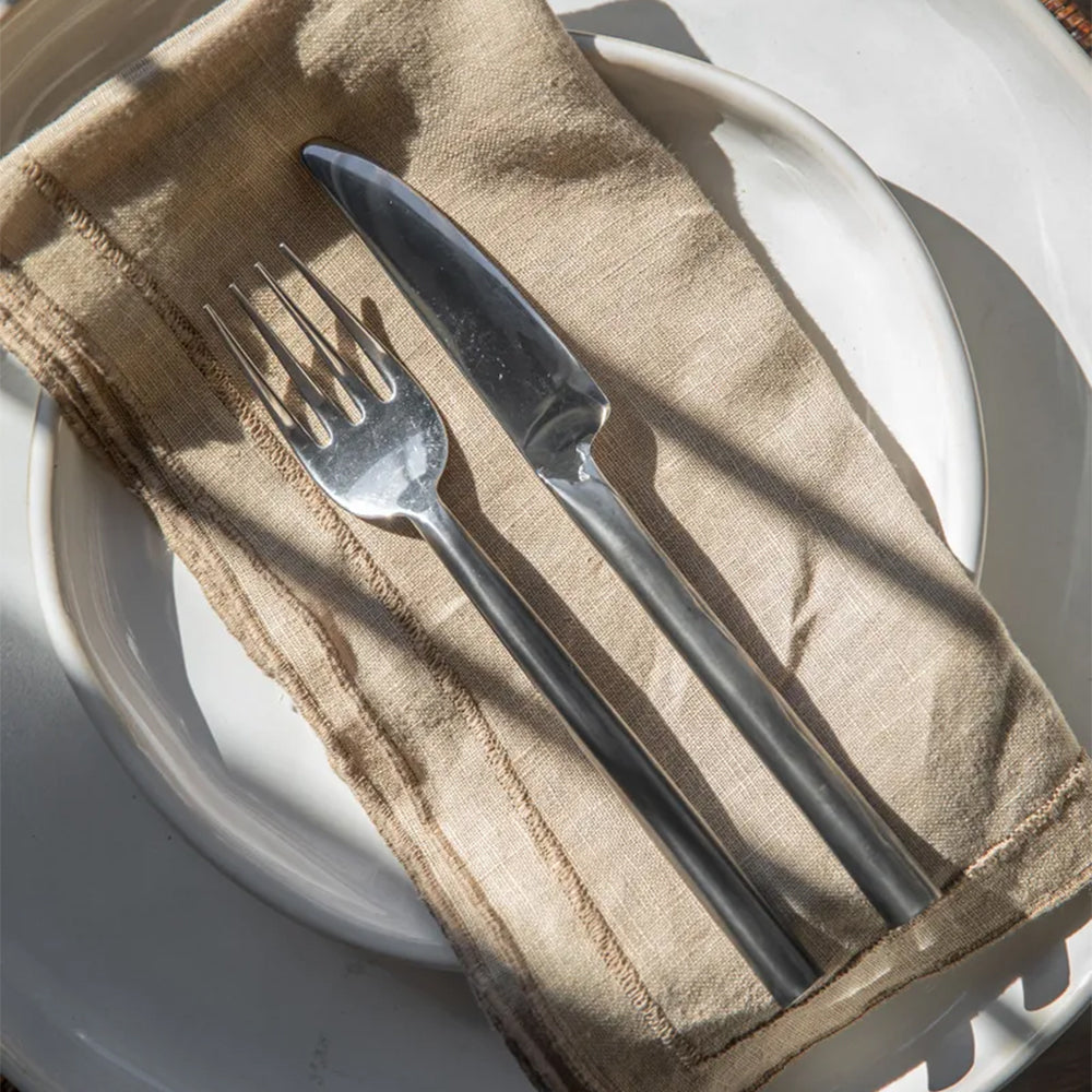 Riley Linen Napkin Khaki