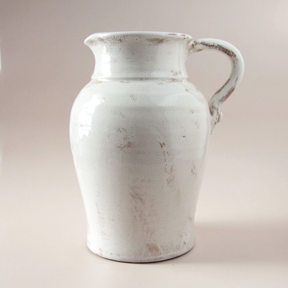 Luna Aged White Jug