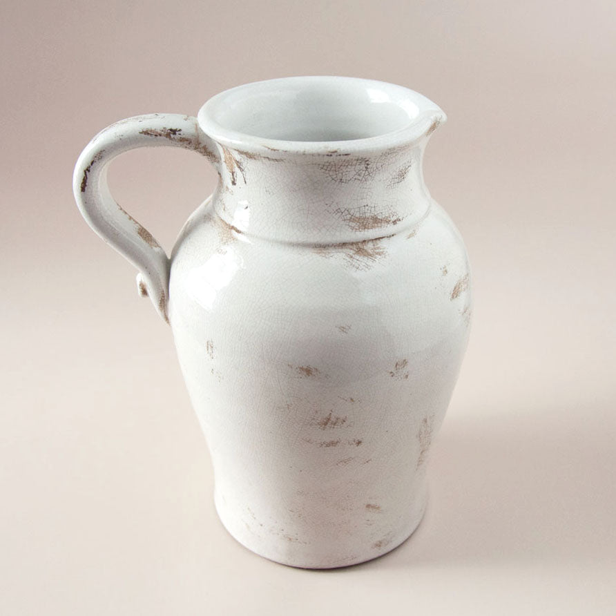 Luna Aged White Jug