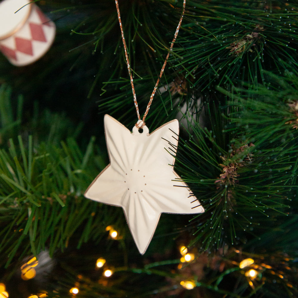 Maileg metal star Christmas decoration.