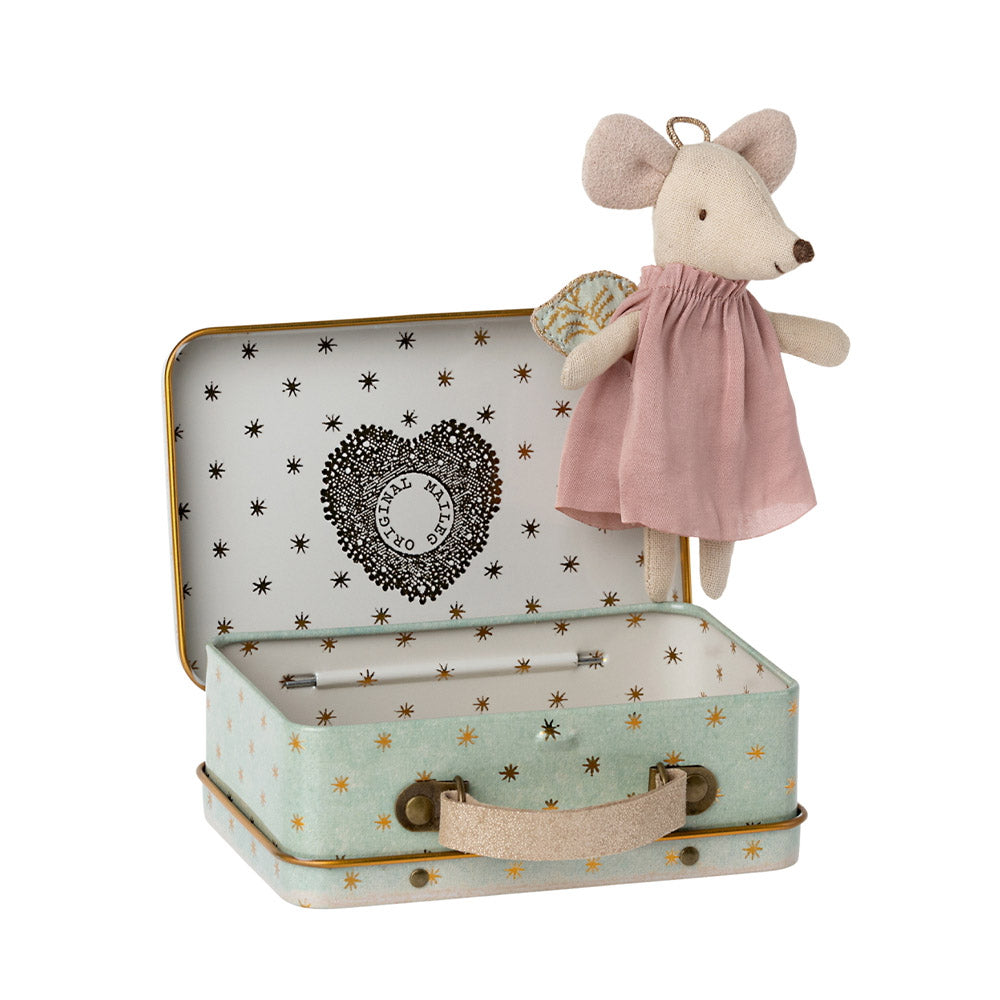 Mouse Angel in Suitcase