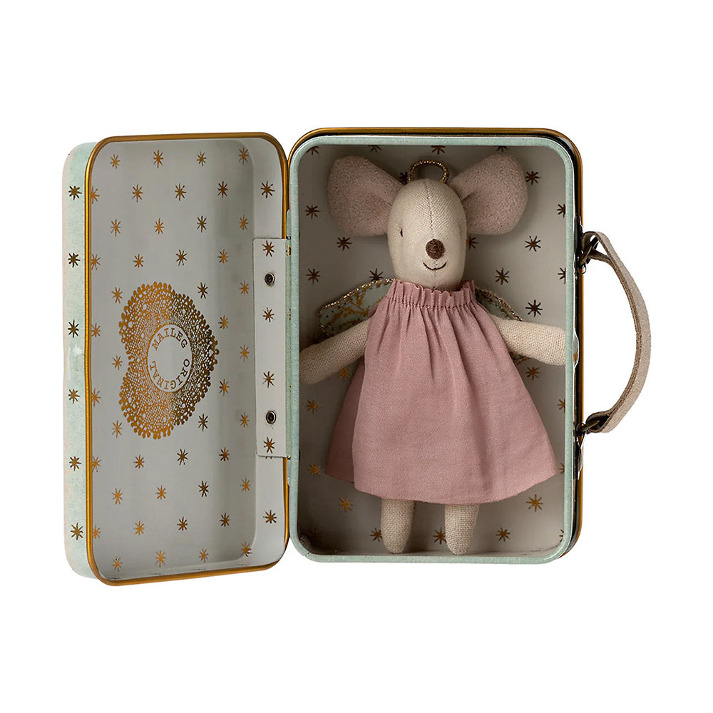 Mouse Angel in Suitcase