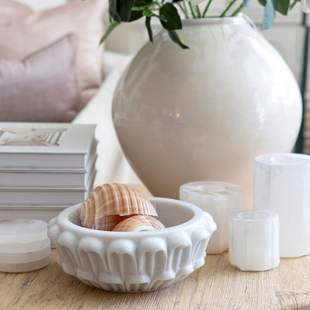 Marble Feather Bowl