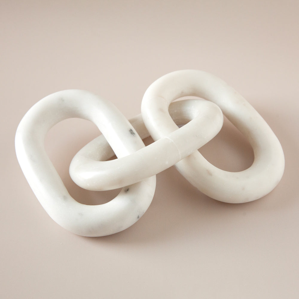 Marble Link Chain Sculpture