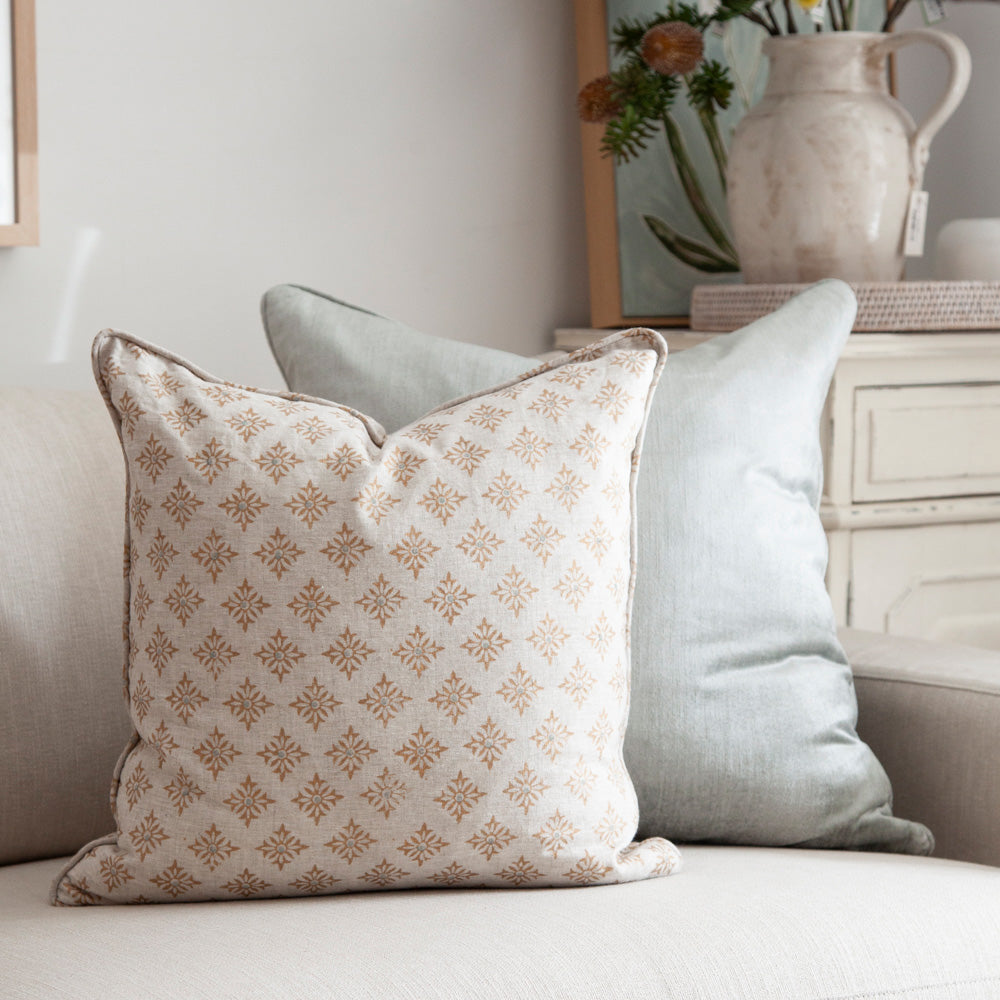 Millmark Antique Blue Gold Cushion 50x50cm