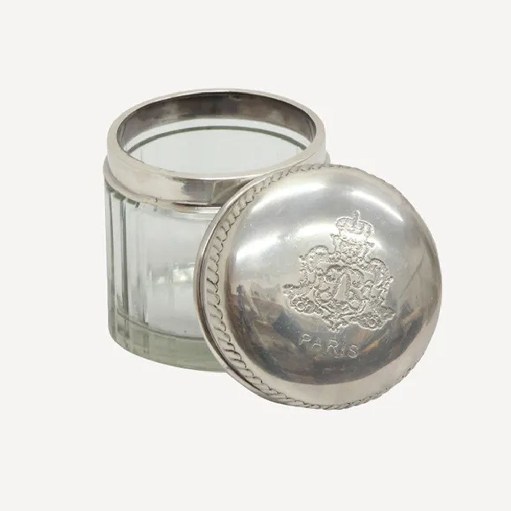 Paris Glass Dressing Table Canisters