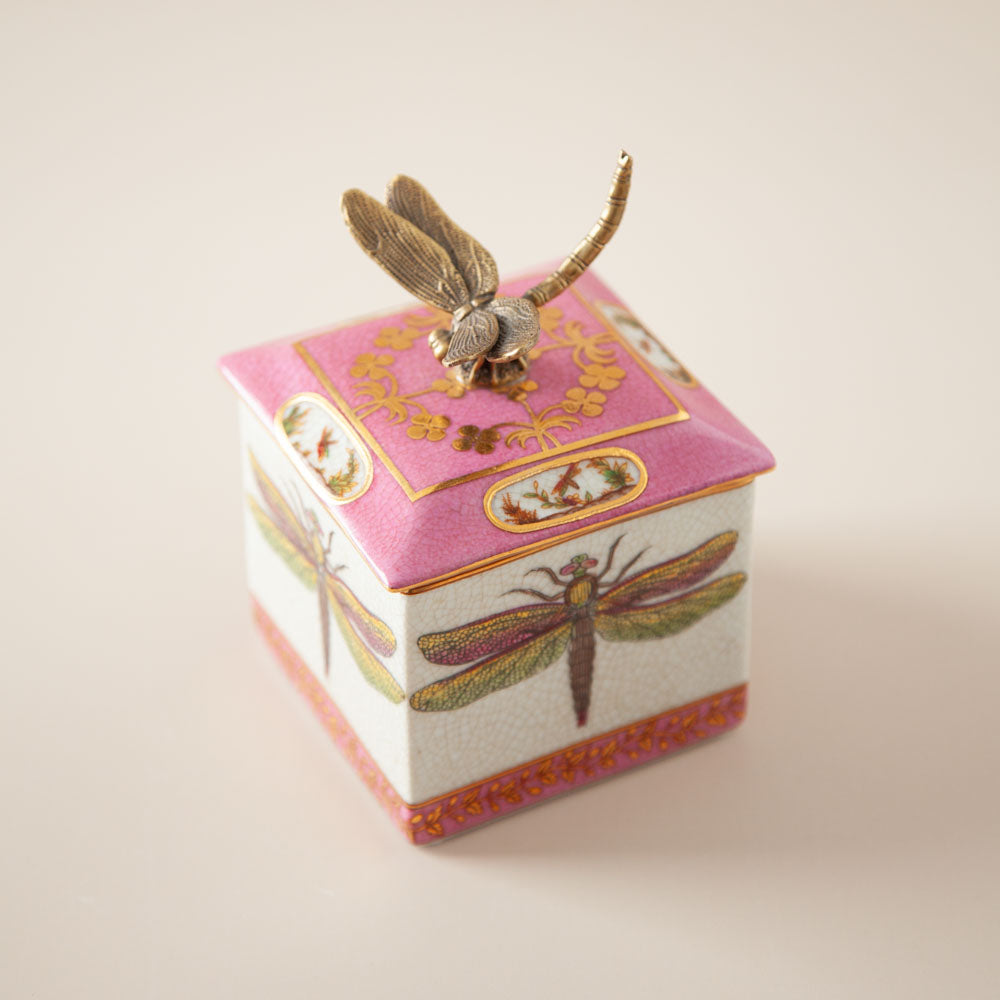 Exotico Trinket Box - Libelula Pink