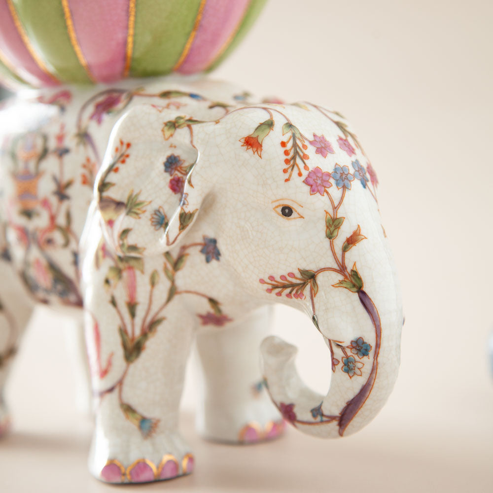 CAM Museo Floral Porcelain Elephant