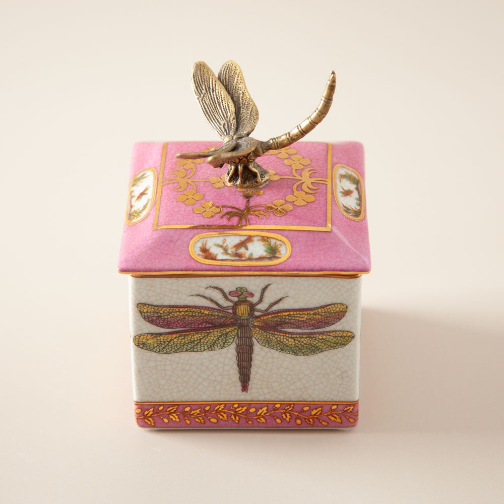 Exotico Trinket Box - Libelula Pink