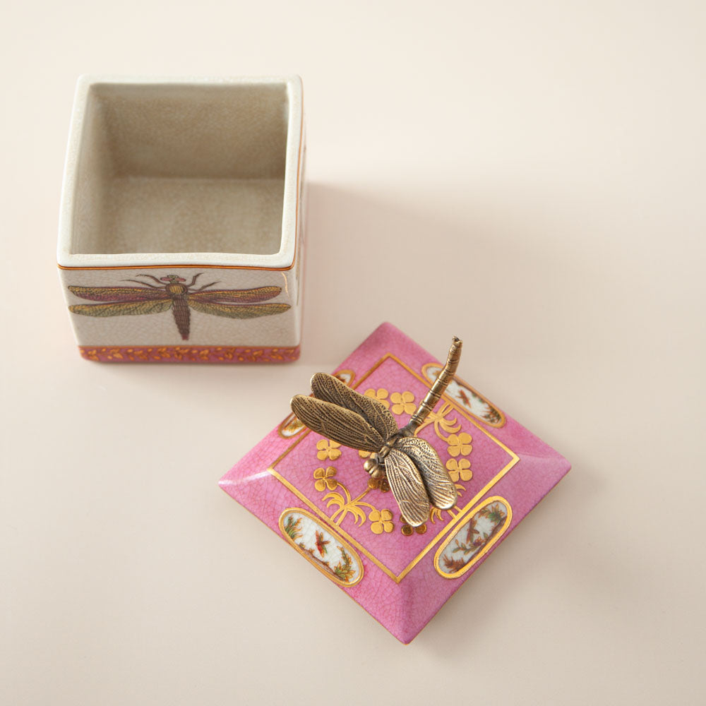 Exotico Trinket Box - Libelula Pink