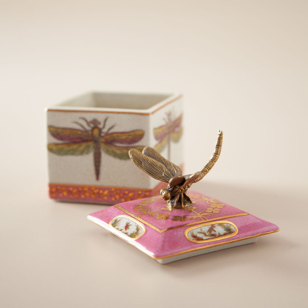 Dragonfly Porcelain Box