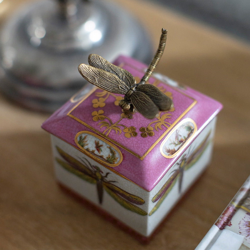 Exotico Trinket Box - Libelula Pink