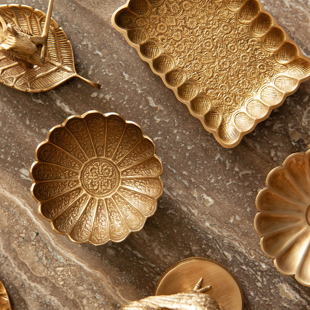 Damask Brass Tray