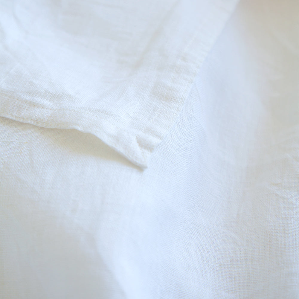 Ivory White Linen Tablecloth