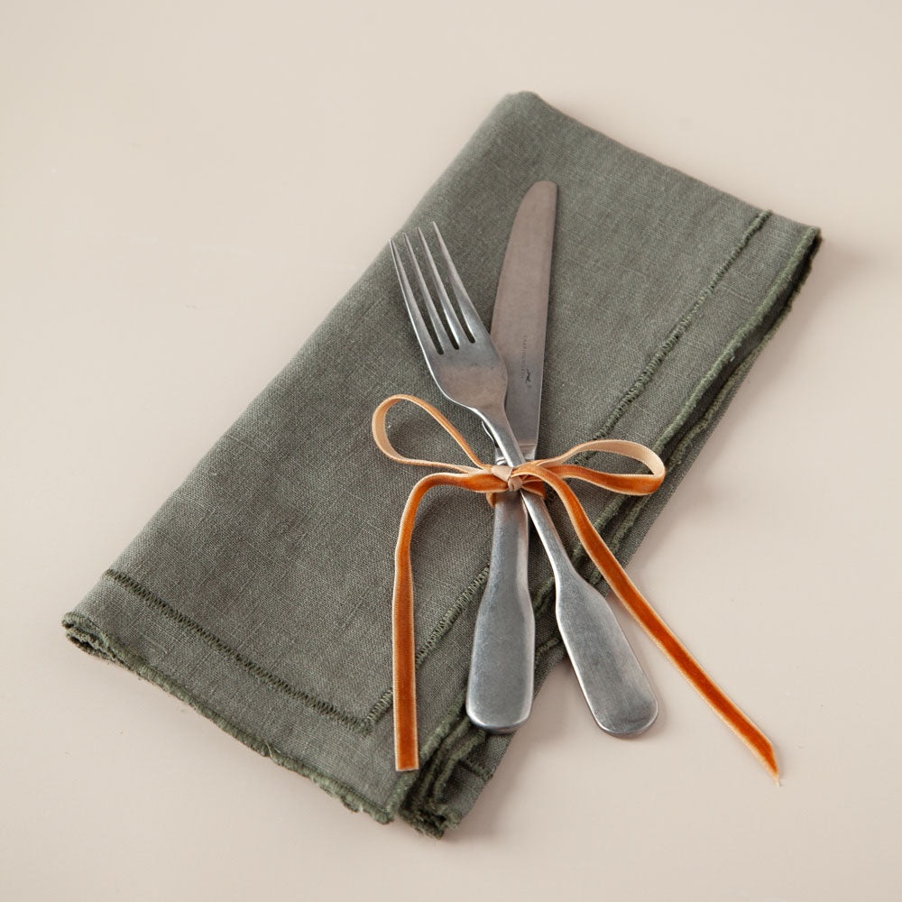 Riley Linen Napkin Olive