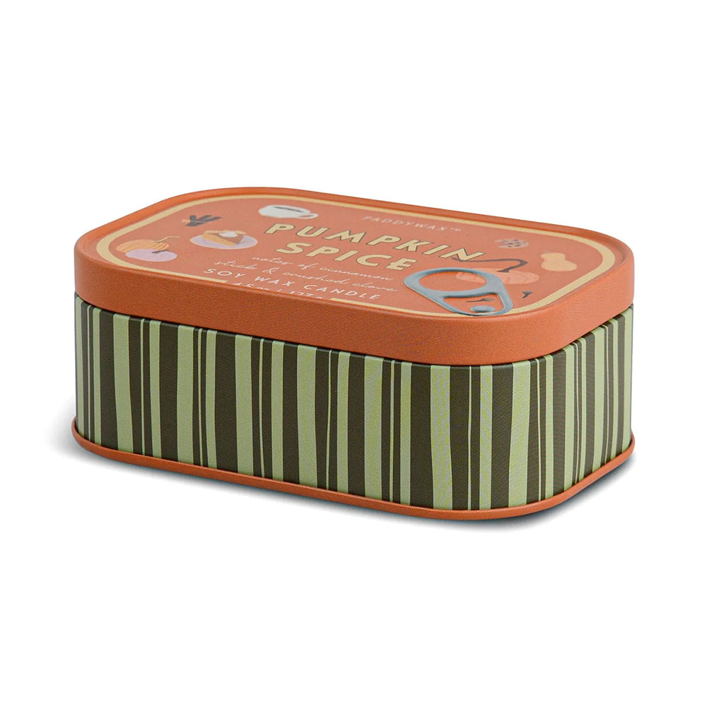 Seasonal Scented Candle in Decorative Tin - Pumpkin Spice